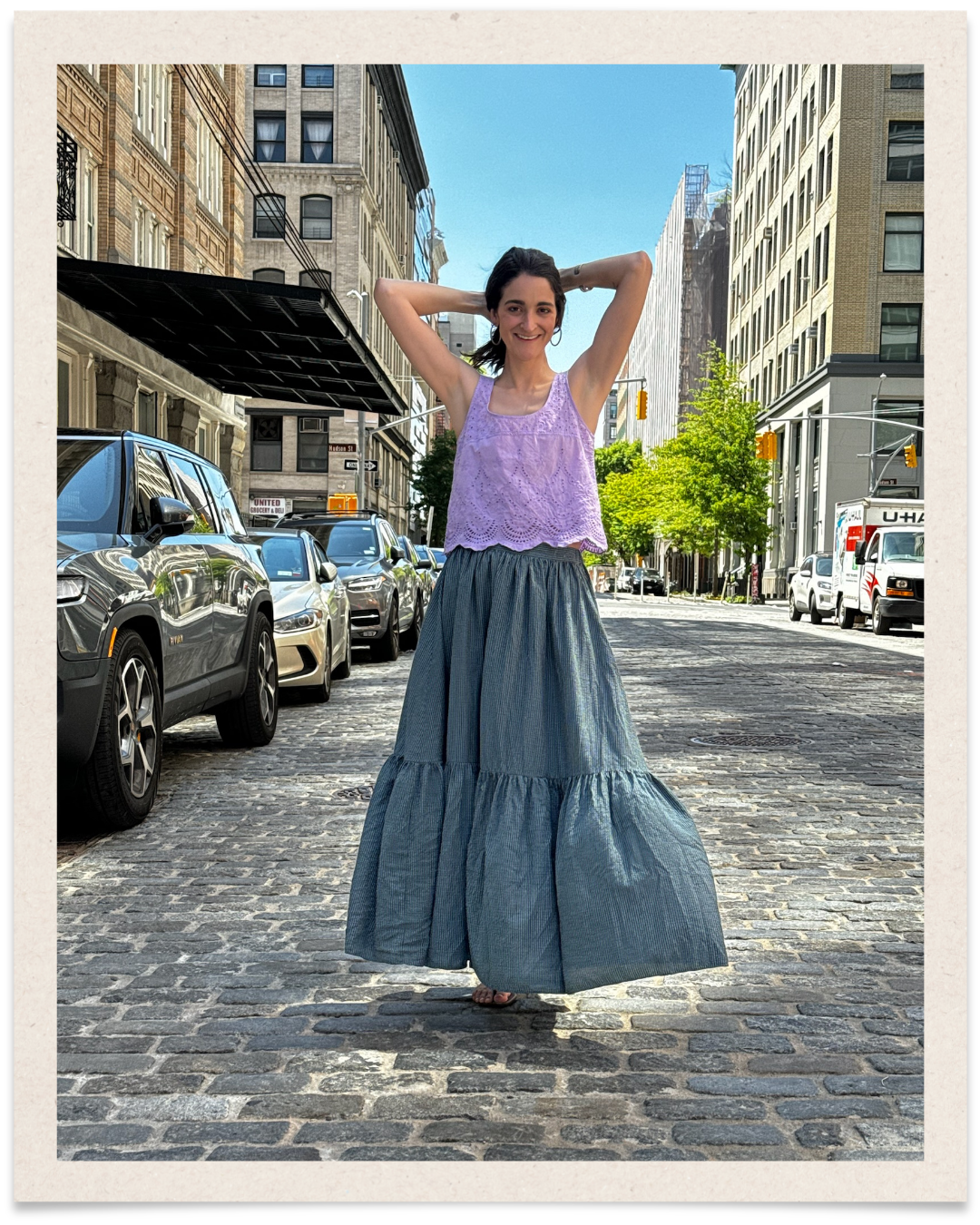 Cote D’Azur Peasant Skirt Hand Dyed