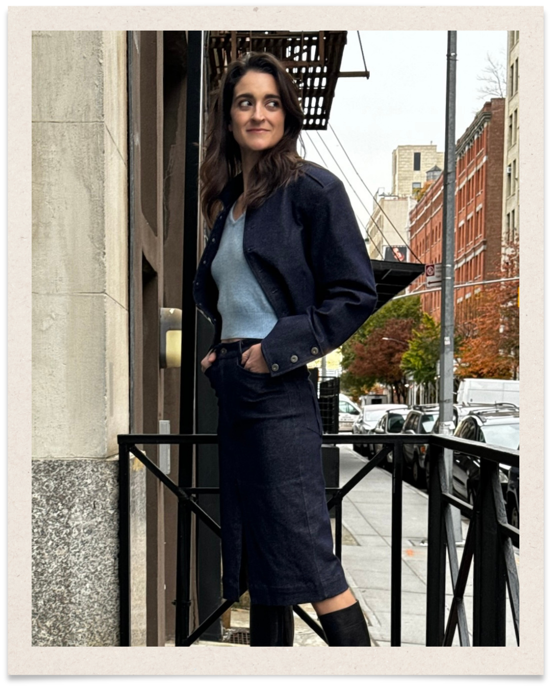 Formal Marine Denim Jacket