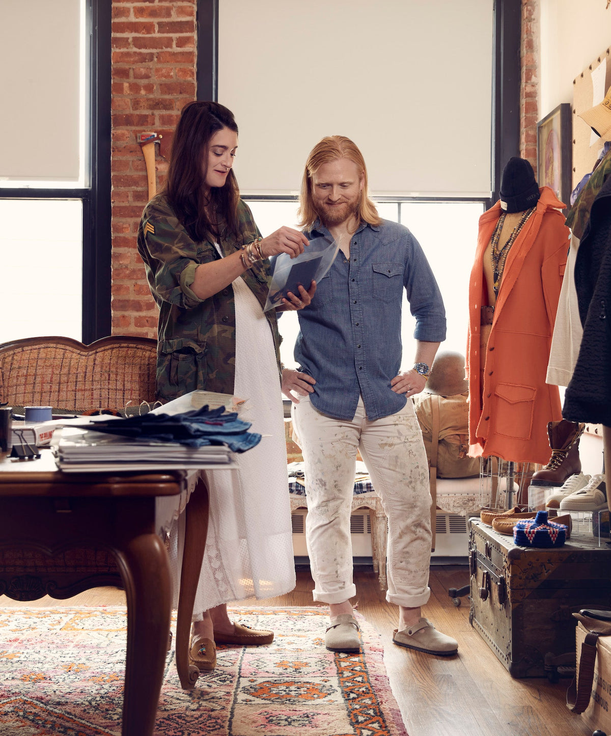 Amy and Scott working in the TriBeCa studio