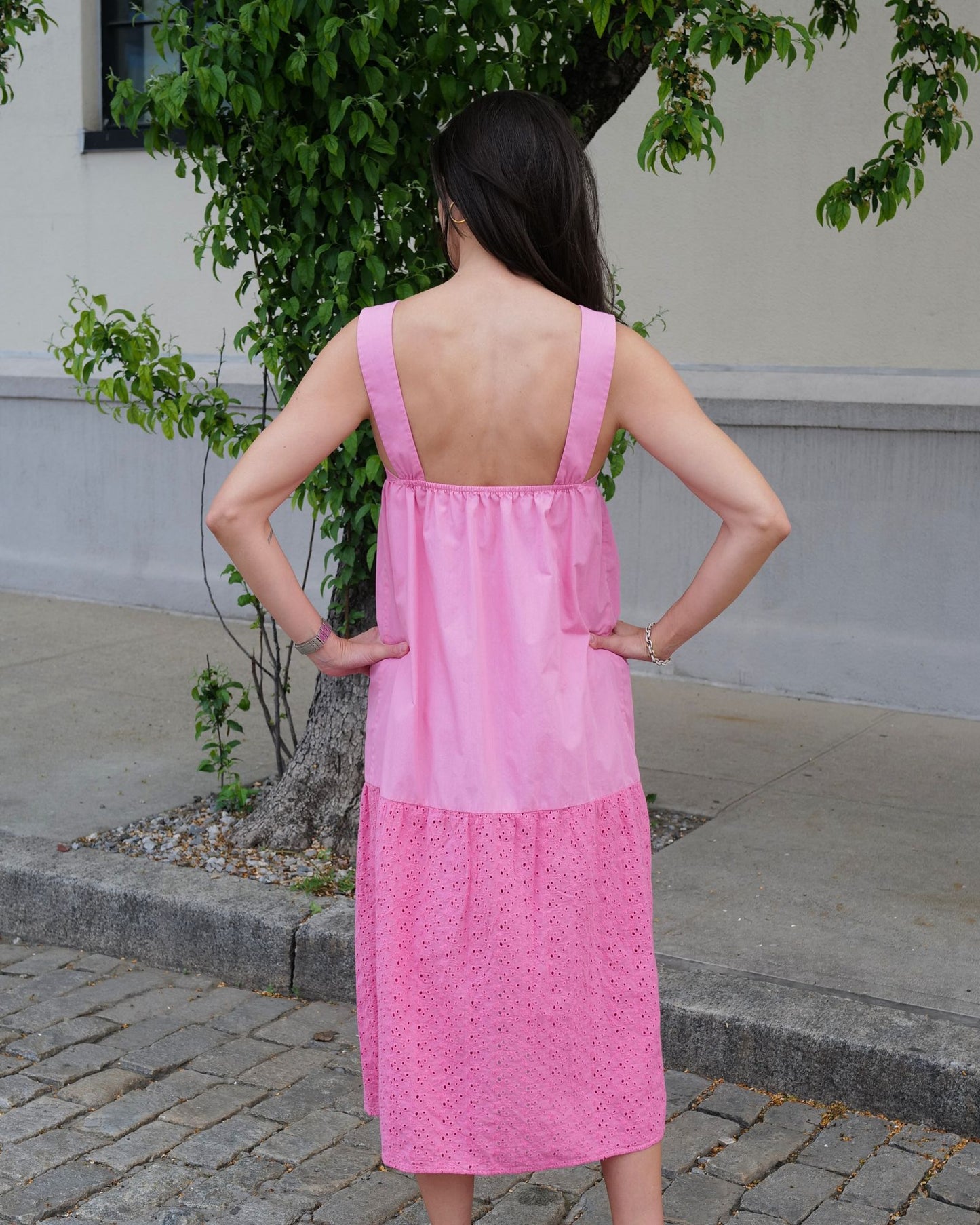 The Georgette Prairie Dress Hand Dyed