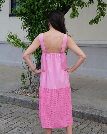 The Georgette Prairie Dress Hand Dyed