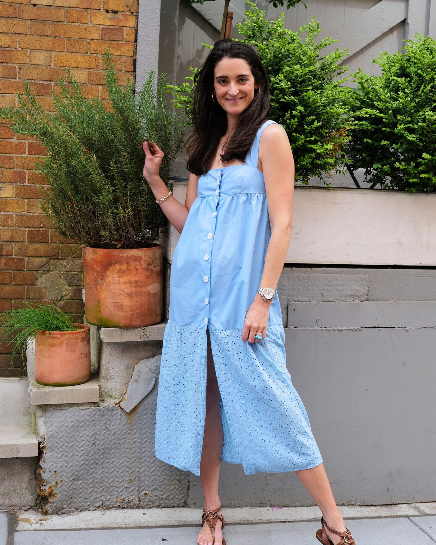The Georgette Prairie Dress Hand Dyed