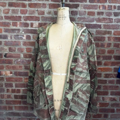 Vintage French Indochina Lizard Camo Paratrooper Jump Jacket