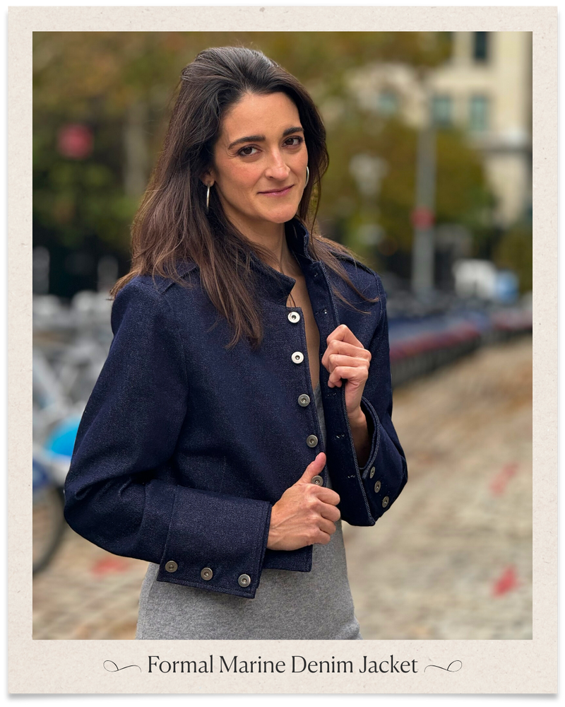 Formal Marine Denim Jacket