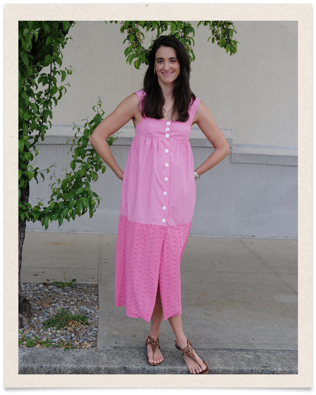 The Georgette Prairie Dress Hand Dyed