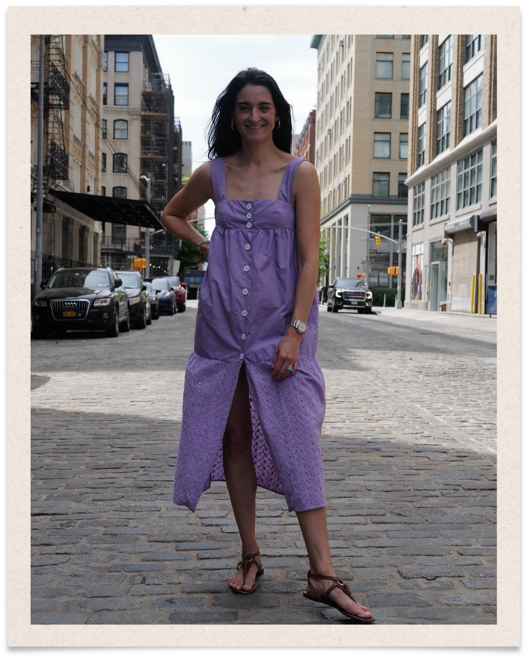 The Georgette Prairie Dress Hand Dyed
