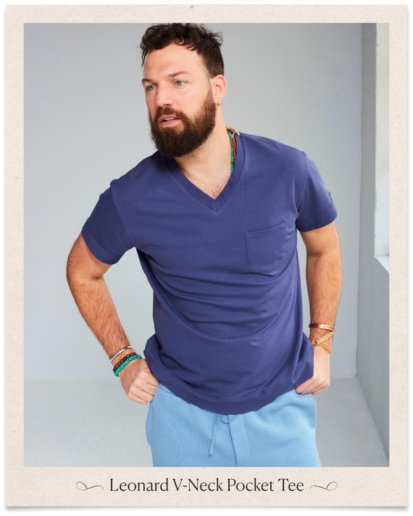 The Leonard V-Neck Pocket Tee