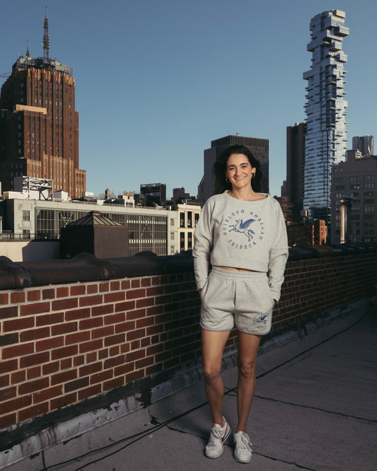 TriBeCa Varsity Cropped Sweatshirt