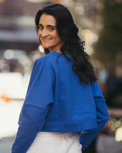 TriBeCa Varsity Cropped Sweatshirt