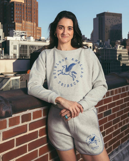 TriBeCa Varsity Cropped Sweatshirt
