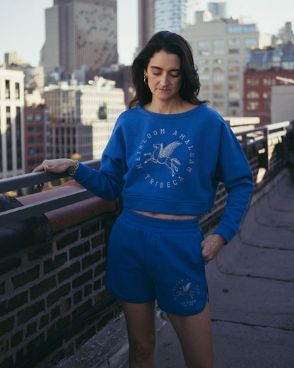 TriBeCa Varsity Cropped Sweatshirt