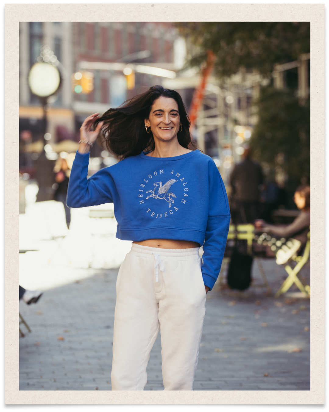 TriBeCa Varsity Cropped Sweatshirt