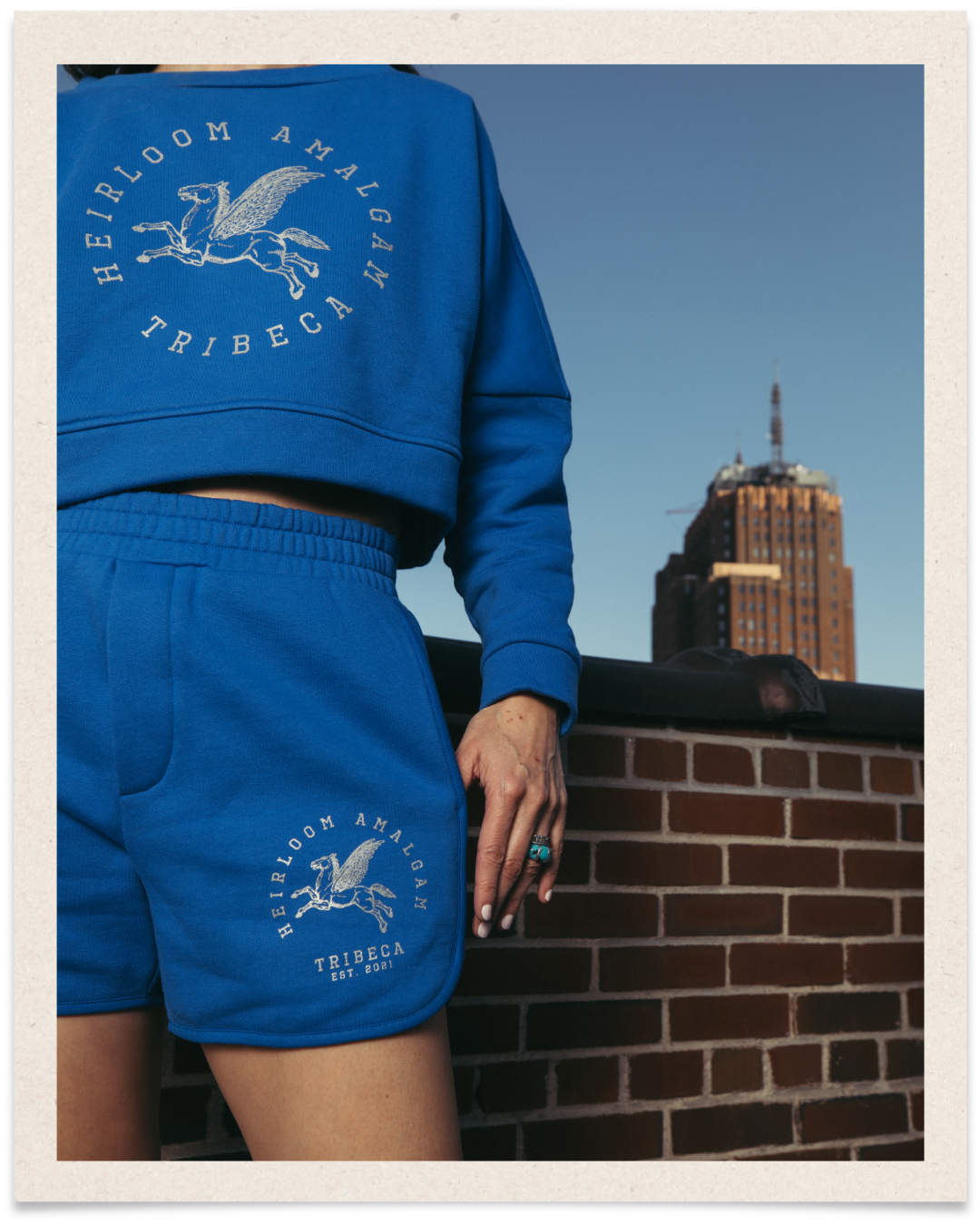 TriBeCa Varsity Cropped Sweatshirt