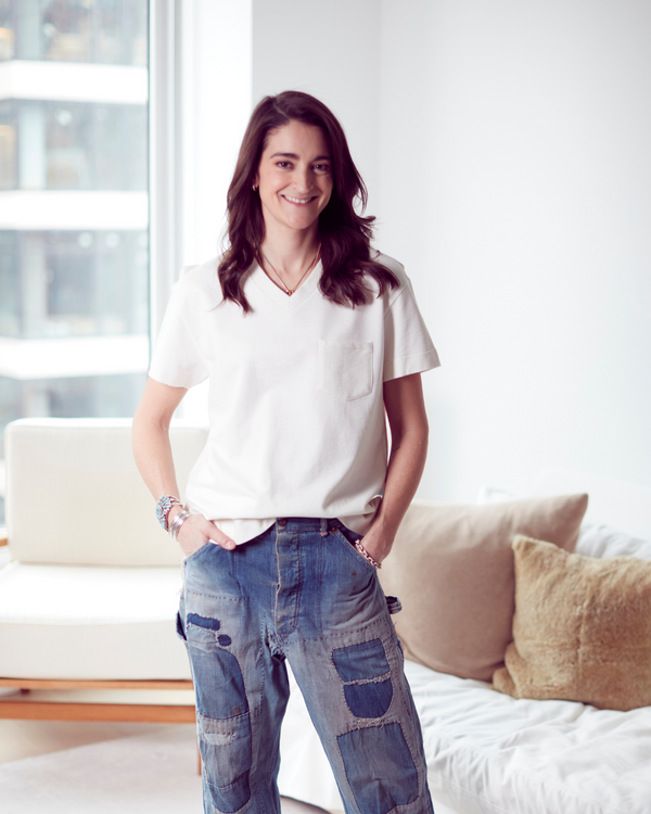 The Leonard V-Neck Pocket Tee Womens